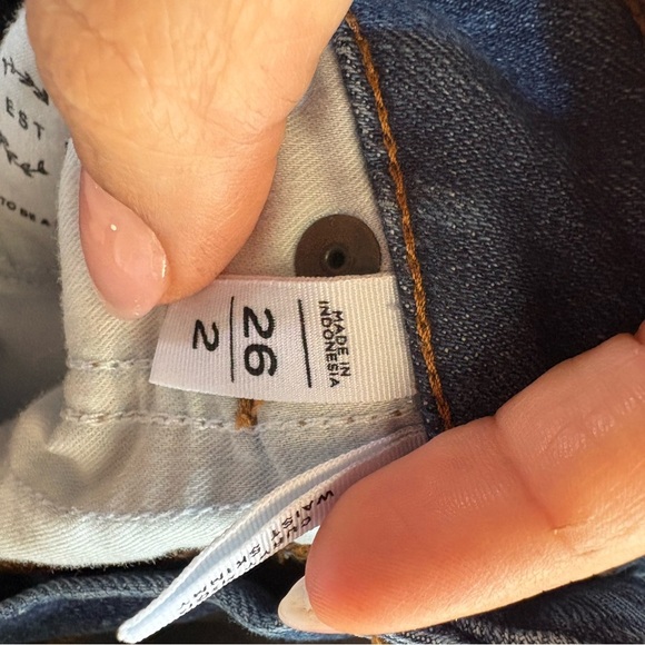 Loft women’s curvy high waist skinny denim jeans size 26 / 2 preloved - Picture 4 of 6